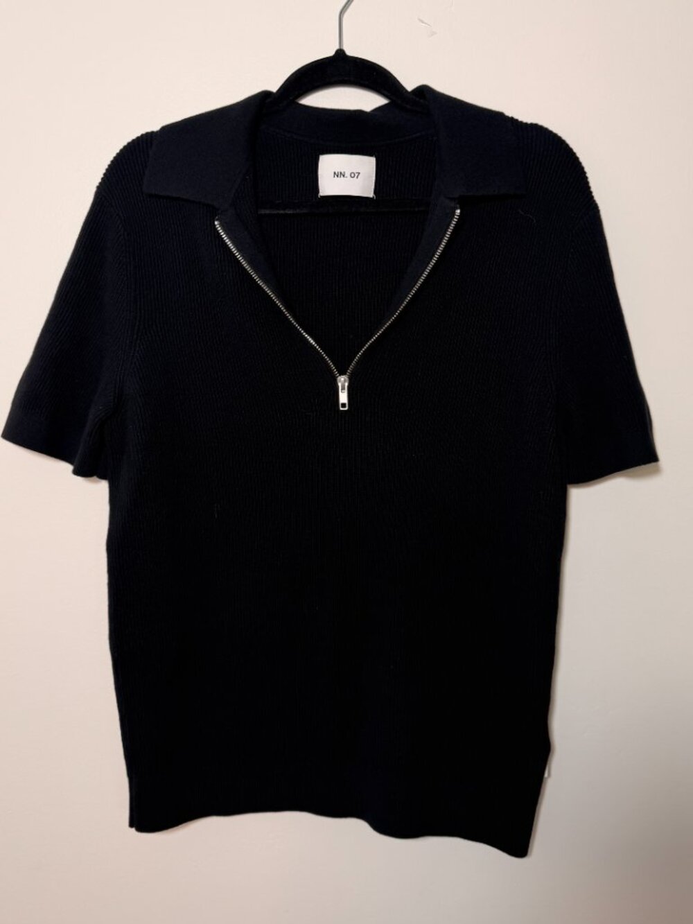 NN. 07 Hansie Ribbed Half Zip Polo Size Medium